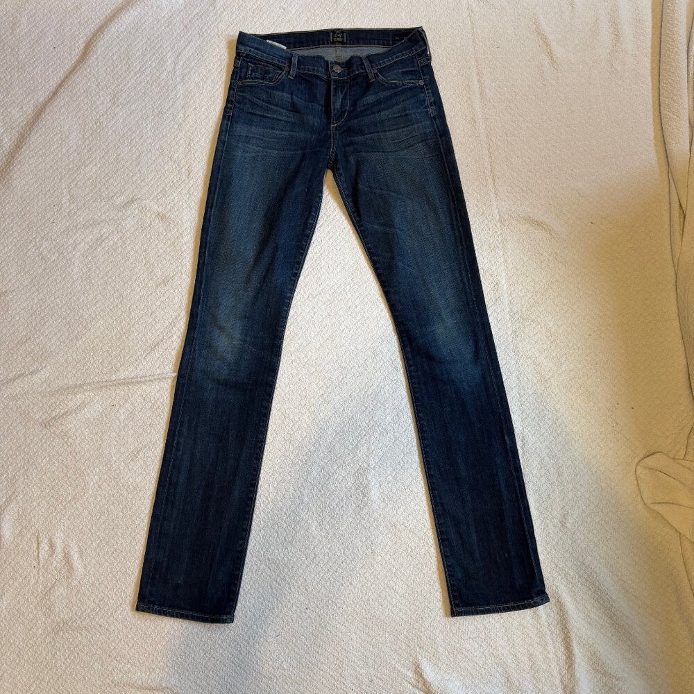 Citizens of Humanity Ava Low Rise Straight Leg Jeans Dark Wash 28 EUC
